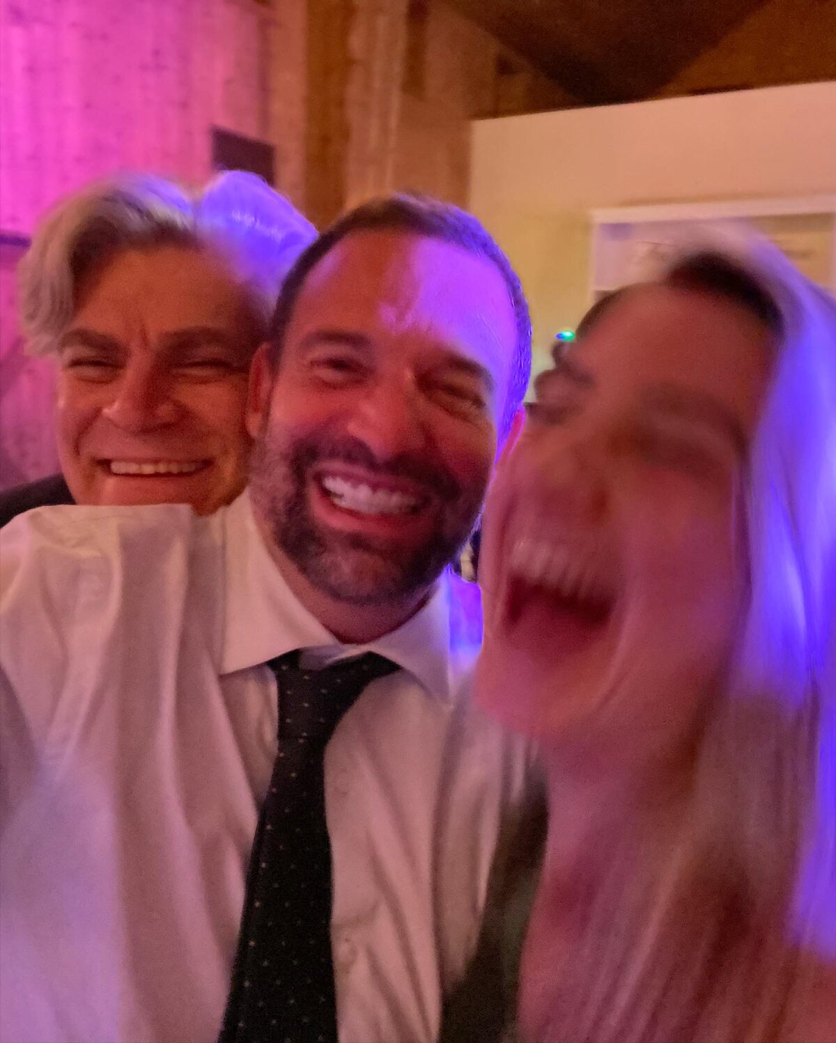 Ronnie enjoying a candid celebration with friends