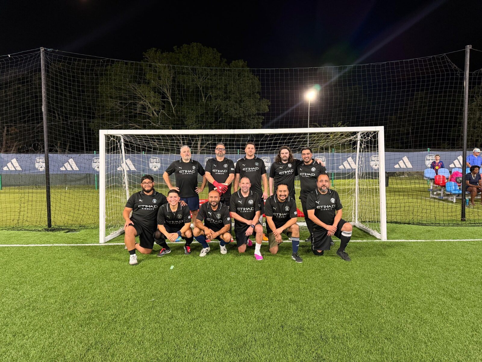 Ronnie with his soccer team after a match